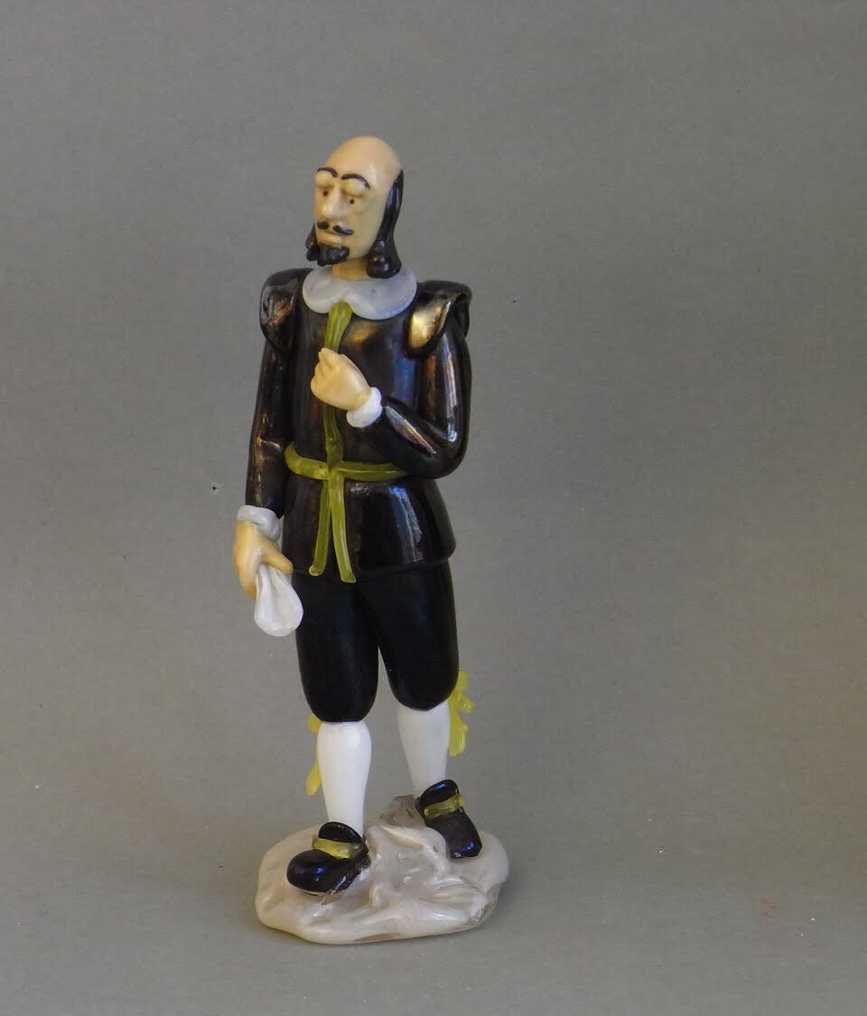 Jaroslav Brychta, Vintage Czech Glass Fisherman Figurine